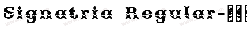 Signatria Regular字体转换